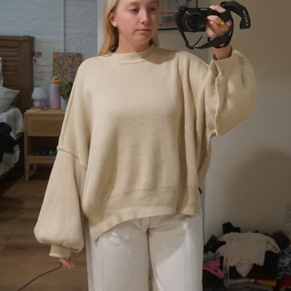 Emory Park Cream Crew Neck Sweater